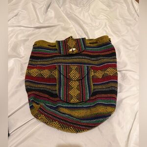 Boho Colorful Striped Women's Backpack